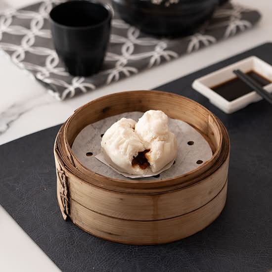 BBQ Pork Bun (2pcs) 松软蜜汁叉烧包 (2)(外卖)